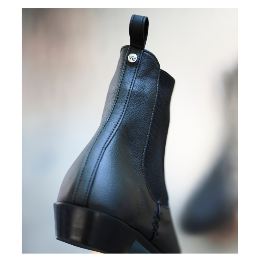 Black Vegan Chelsea Boots, cruetly free footwear